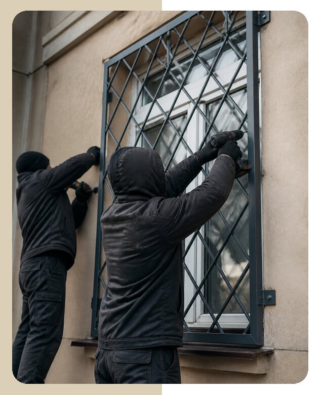 Установка антивандальных решеток на окна в Пензе
